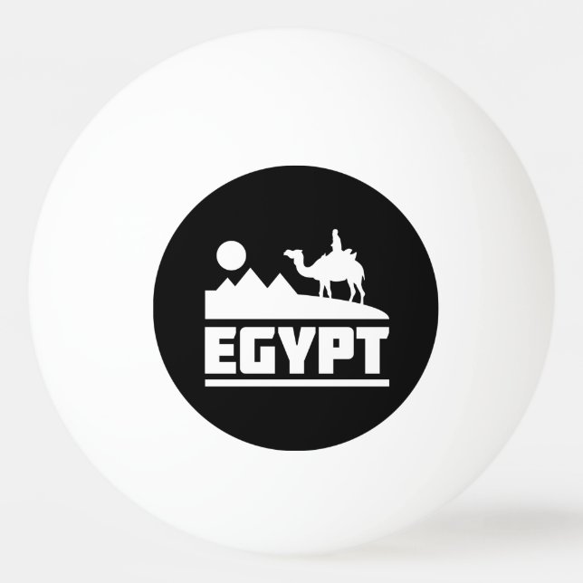 Egypt Camel Silhouette Ping Pong Ball (Front)