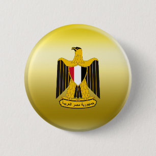 Egypt Coat of Arms 6 Cm Round Badge