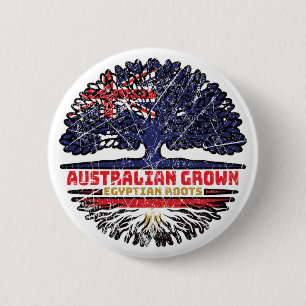 Egypt Egyptian Australian Australia Tree Roots 6 Cm Round Badge