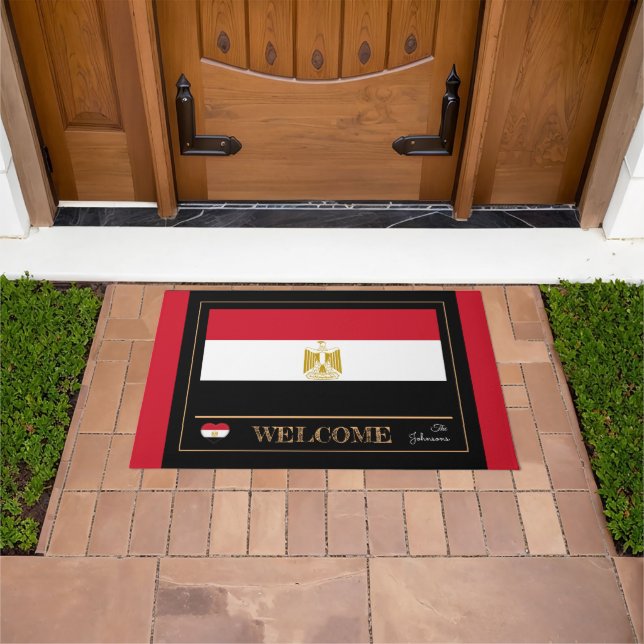 Egypt & Egyptian Flag house mats /sports Welcome (Outdoor)
