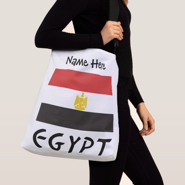 Egypt Egyptian Flag Personalised  Crossbody Bag (Close Up)