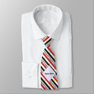 Egypt Egyptian Flag Tiled Personalised Name Tie