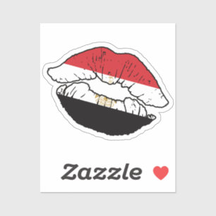 Egypt Egyptian Lipstick Love Flag