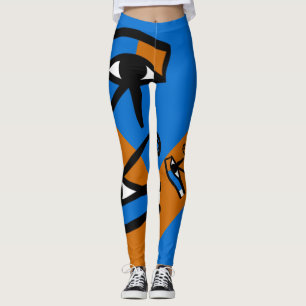 Egypt Eye of Horus Modern Cool Hieroglyphics Leggings