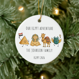 Egypt Family Vacation Travel Ornament