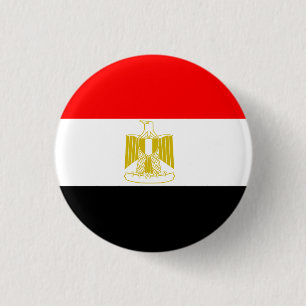 EGYPT FLAG 3 CM ROUND BADGE