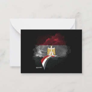 Egypt flag card