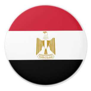 Egypt flag ceramic knob