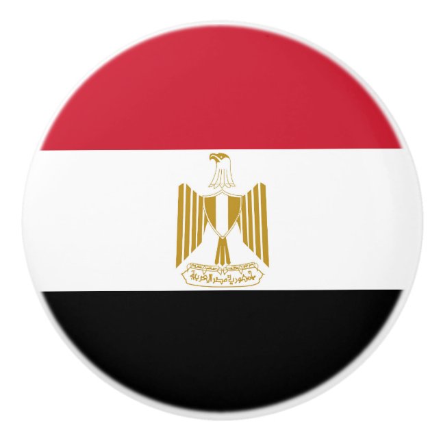 Egypt flag ceramic knob (Front)
