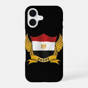 Egypt Flag Emblem iPhone 16 Case