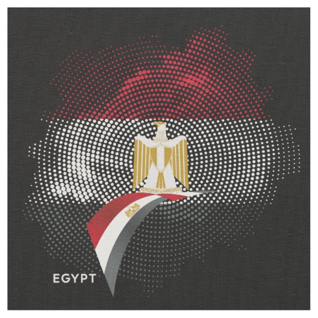 Egypt flag fabric (Close Up)