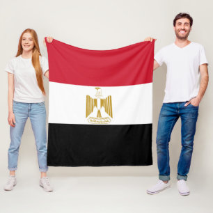 Egypt flag fleece blanket