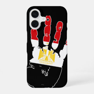 Egypt Flag Handprint iPhone 16 Case