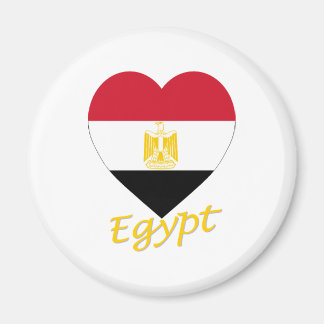 Egypt Flag Heart Magnet