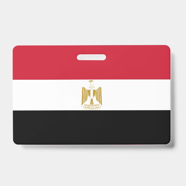 Egypt flag ID badge (Front)