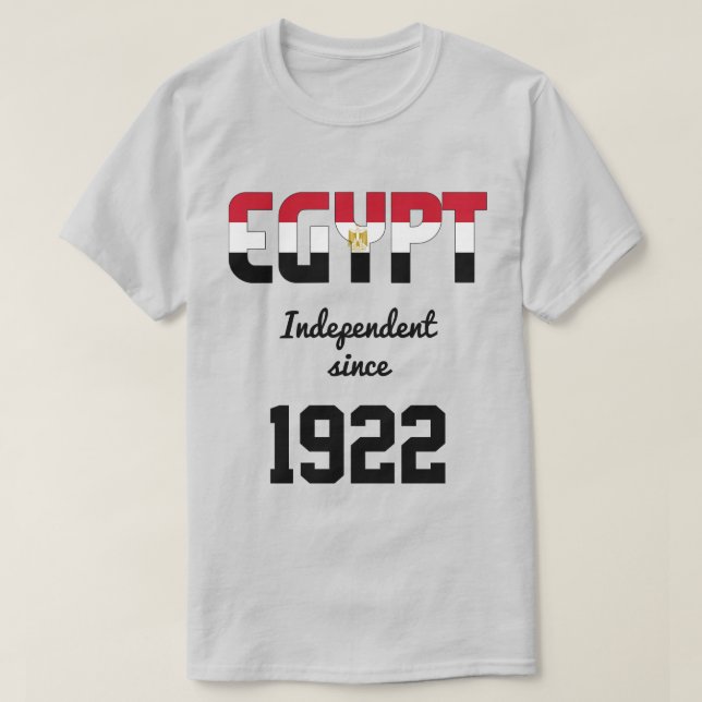 Egypt Flag Independence Celebration T-Shirt (Design Front)