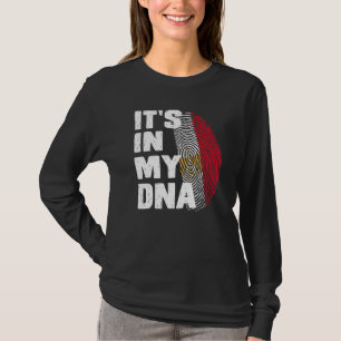 Egypt Flag IT'S IN MY DNA Egyptian Fingerprint Roo T-Shirt