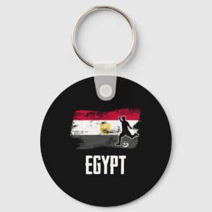 Egypt Flag Jersey Egyptian Soccer Team Egyptian _1 Key Ring