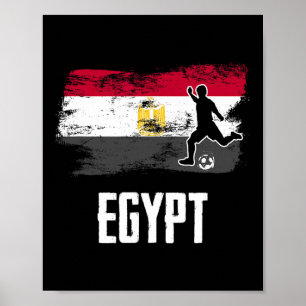 Egypt Flag Jersey Egyptian Soccer Team Egyptian _1 Poster