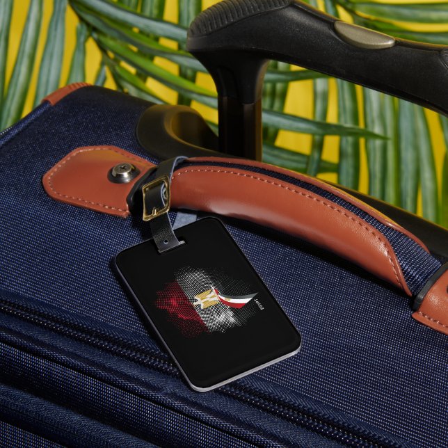 Egypt flag luggage tag (Front Insitu 1)