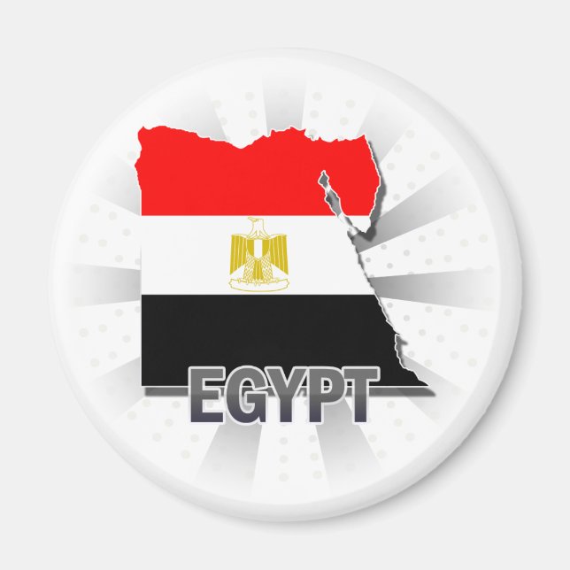 Egypt Flag Map 2.0 Magnet (Front)