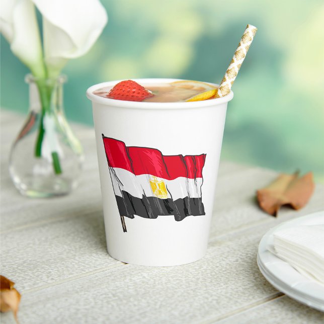 Egypt Flag Paper Cups (Creator Uploaded)