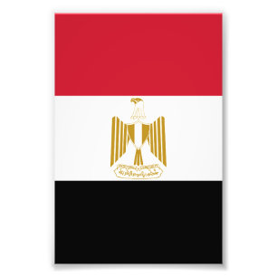 Egypt flag photo print