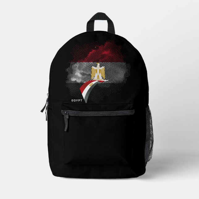 Egypt flag printed backpack (Front)