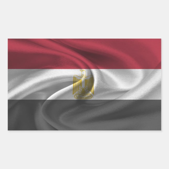 Egypt Flag Rectangular Sticker (Front)