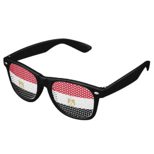 Egypt flag retro sunglasses