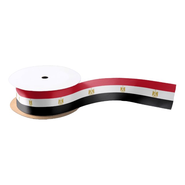 Egypt Flag Satin Ribbon (Spool)