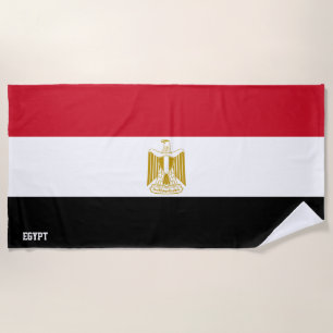 Egypt Flag Splendid Patriotic Beach Towel