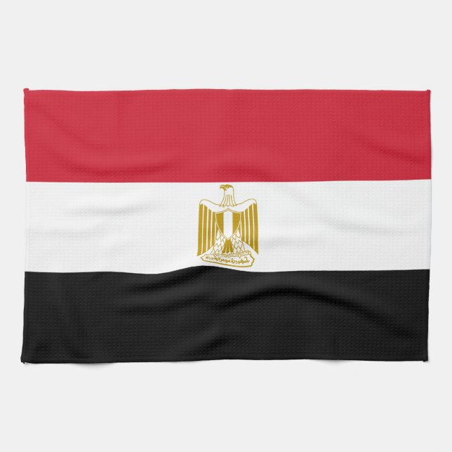 Egypt Flag Tea Towel (Horizontal)