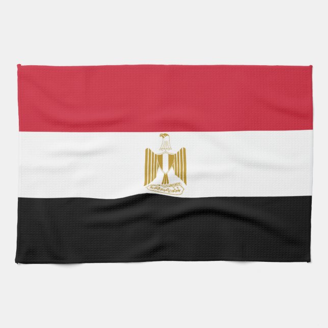 Egypt flag tea towel (Horizontal)