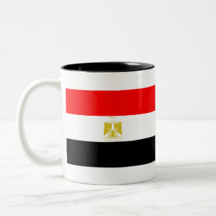 Egypt Flag Two-Tone Coffee Mug