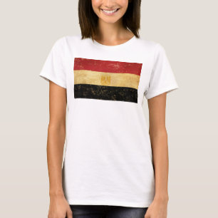 Egypt Flag Vintage Grunge Women's White T-Shirt