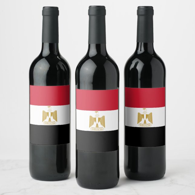 Egypt flag wine label (Bottles)