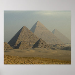 Egypt, Giza, Giza Pyramids Complex, Giza Plateau Poster