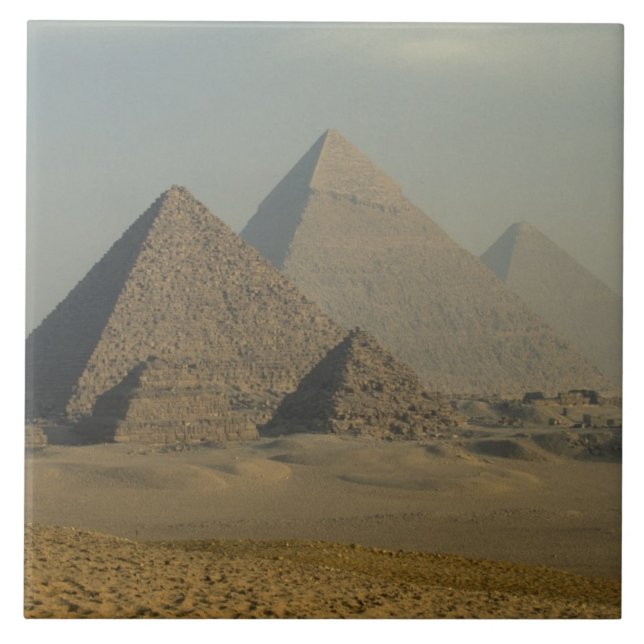 Egypt, Giza, Giza Pyramids Complex, Giza Plateau Tile (Front)