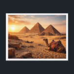 Egypt. Giza Pyramid Complex. Postcard<br><div class="desc">Postcard. Travels. Egypt. Giza Pyramid Complex.</div>