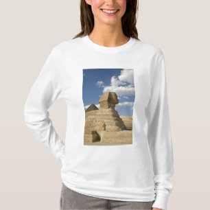 Egypt, Giza. The great Sphynx rises above the T-Shirt