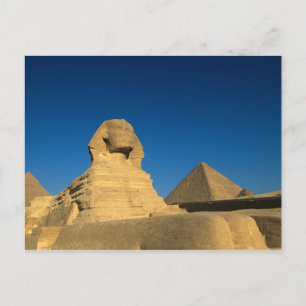Egypt, Giza, The Sphinx, Old Kingdom, Unesco Postcard