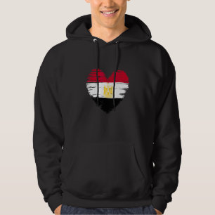 Egypt Heart Egyptian Flag Egyptian Pride Hoodie