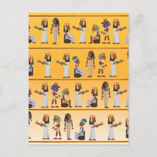 Egypt Hieroglyphs Postcard