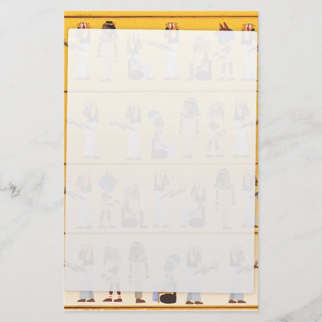 Egypt Hieroglyphs Stationery (Front)