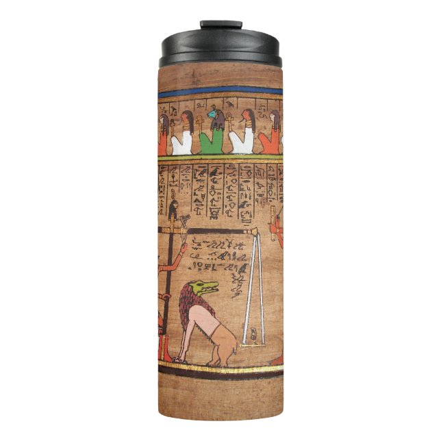 Egypt-Hieroglyphs Thermal Tumbler (Front)