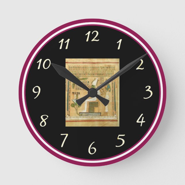 Egypt-Hieroglyphs Wall Clock (Front)