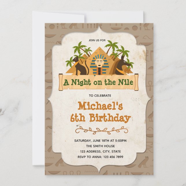 Egypt Invitation (Front)