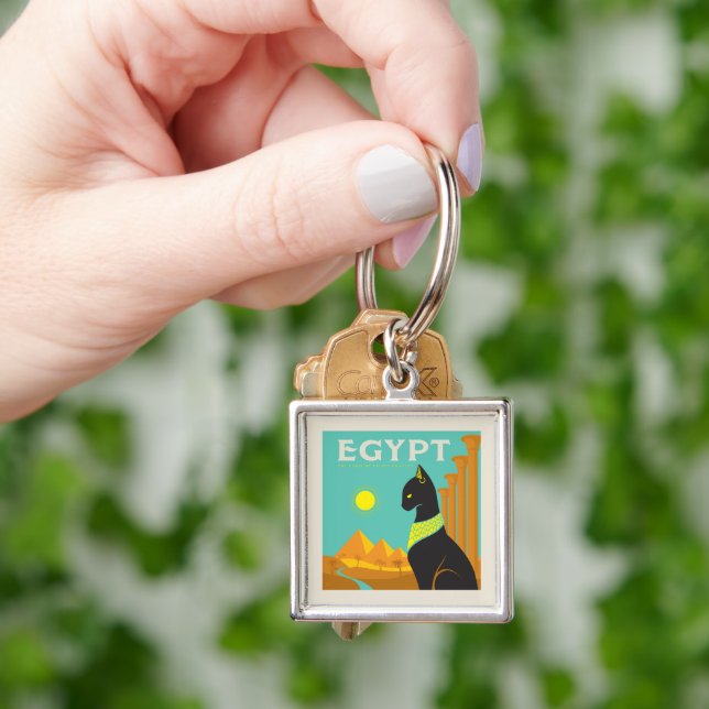 Egypt | Land of  Feline Royalty Key Ring (Hand)