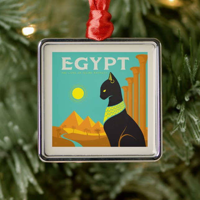 Egypt | Land of  Feline Royalty Metal Tree Decoration (Tree)